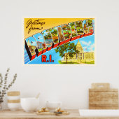 Providence Rhode Island RI Vintage Travel Souvenir Poster (Küche)