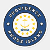 Providence Rhode Island Runder Aufkleber (Vorderseite)