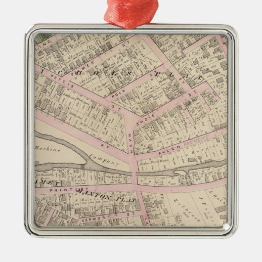 Providence Rhode Island Silbernes Ornament (Vorne)