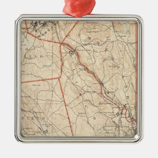 Providence, Rhode Island Silbernes Ornament (Vorne)