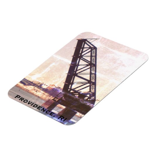 Providence, Rhode Island 'Stuck-up Bridge' Magnet (Linke Seite)