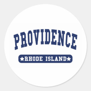 Providence Rhode Island Uni Style T Shirts Runder Aufkleber
