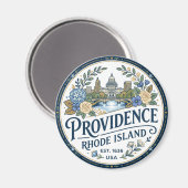 Providence, Rhode Island USA Magnet (Vorderseite/Rückseite)