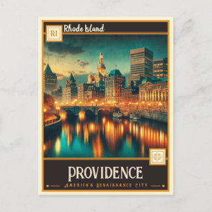 Providence, Rhode Island   VINTAG Postkarte