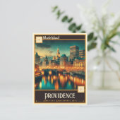 Providence, Rhode Island | VINTAG Postkarte (Stehend Vorderseite)