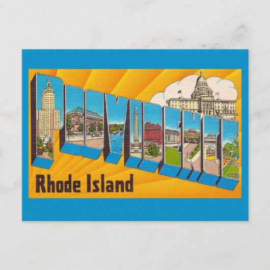 Providence RI Grußkarte Postkarte (Vorderseite)