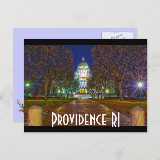 Providence RI Postkarte (Vorne/Hinten)