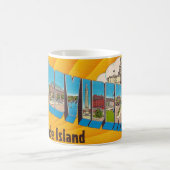 Providence RI Retro Postcard Mug Kaffeetasse (Mittel)