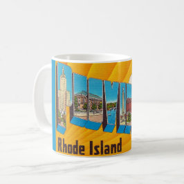 Providence RI Retro-Postkarten-Tasse Kaffeetasse