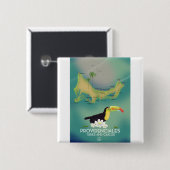 Providenciales turks und caicos button (Vorne & Hinten)