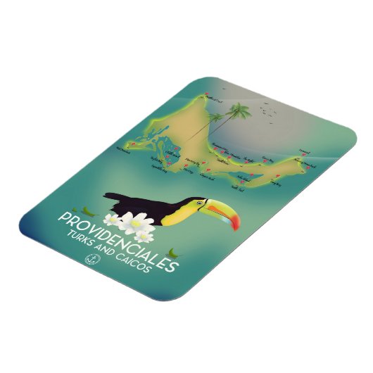 Providenciales turks und caicos magnet (Linke Seite)