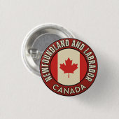 Province of Newfoundland and Labrador Canada Button (Vorne & Hinten)