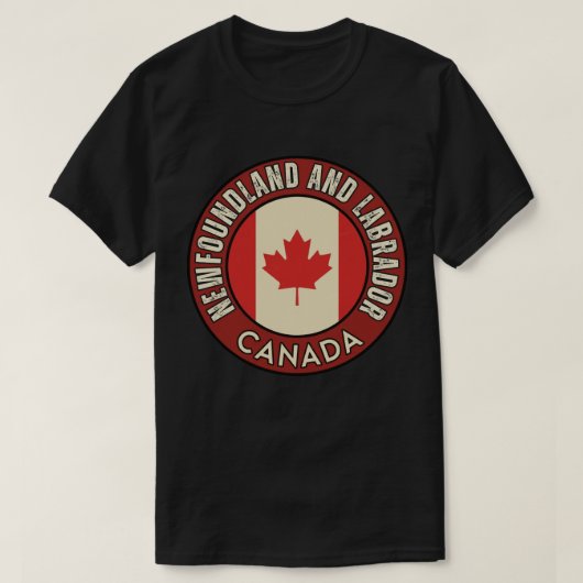 Province of Newfoundland and Labrador Canada T-Shirt (Design vorne)