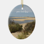 Provincetown Beach auf Cape Cod Keramik Ornament (Rechts)