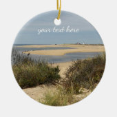 Provincetown Beach auf Cape Cod Keramik Ornament (Vorne)