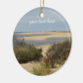 Provincetown Beach auf Cape Cod Keramik Ornament (Links)