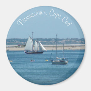 Provincetown Cape Cod Segelboot Ozean Foto Magnet
