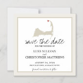 Provincetown Cape Cod Wedding Save the Date Magneteinladung (Vorderseite)