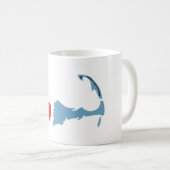 Provincetown "ich Liebe-" Entwurf Kaffeetasse (VorderseiteRechts)