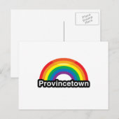 PROVINCETOWN LGBT PRIDE RAINBOW -.pnng Postkarte (Vorne/Hinten)