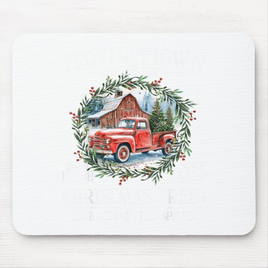 Provincetown Ma Farm Fresh Christmas Trees White Mousepad (Vorne)