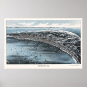Provincetown, MA Panoramic Map - 1910 Poster (Vorne)