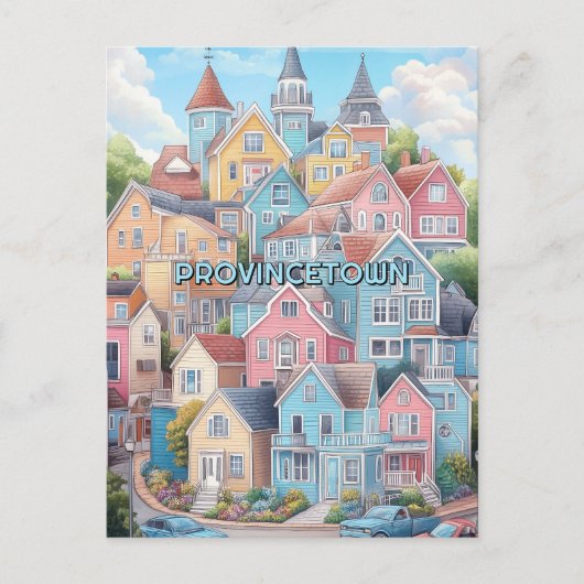 Provincetown MA Postkarte (Vorderseite)