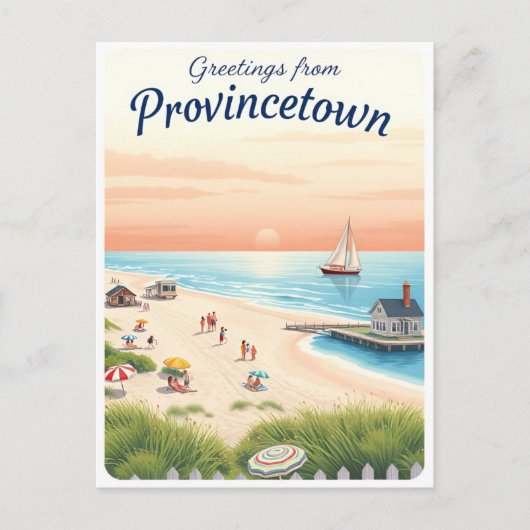 Provincetown, Massachusetts – Cape Cod Beaches Postkarte (Vorderseite)