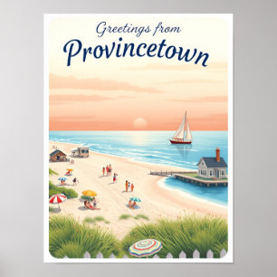 Provincetown, Massachusetts – Cape Cod Strände Poster