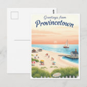 Provincetown, Massachusetts – Cape Cod Strände Postkarte (Vorne/Hinten)