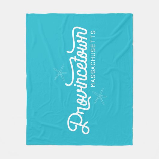 Provincetown Massachusetts Fleece Blanket (Vorderseite)