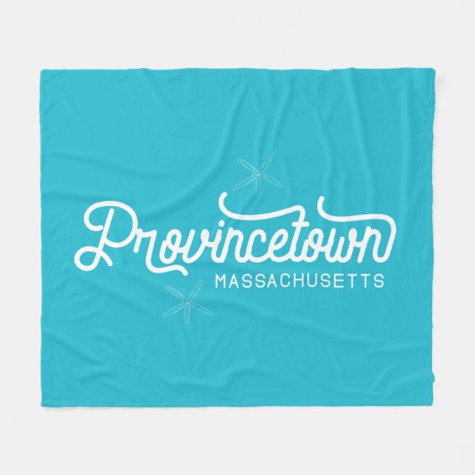 Provincetown Massachusetts Fleece Blanket (Vorderseite (Horizontal))