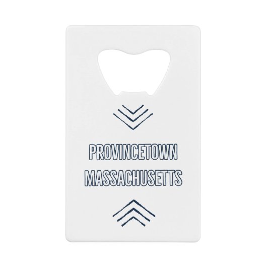 Provincetown Massachusetts Geldbeutel Flaschenöffner (Vorderseite)
