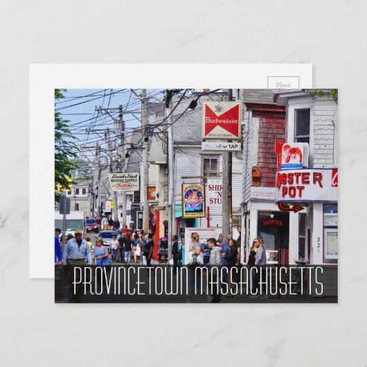 Provincetown Massachusetts Postkarte (Vorne/Hinten)