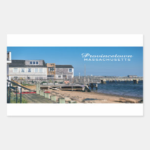 Provincetown Massachusetts Rechteckiger Aufkleber