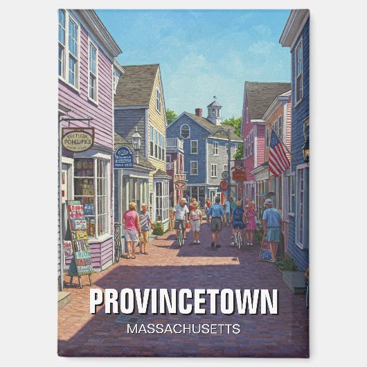 Provincetown Massachusetts Travel Magnet (Vorderseite)