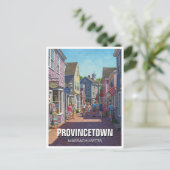 Provincetown Massachusetts Travel Postkarte (Stehend Vorderseite)