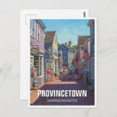 Provincetown Massachusetts Travel Postkarte (Vorne/Hinten)