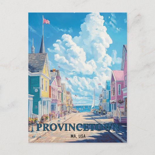 Provincetown Massachusetts USA Travel Postkarte (Vorderseite)