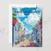 Provincetown Massachusetts USA Travel Postkarte (Vorne/Hinten)