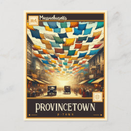 Provincetown, Massachusetts | VINTAG Postkarte