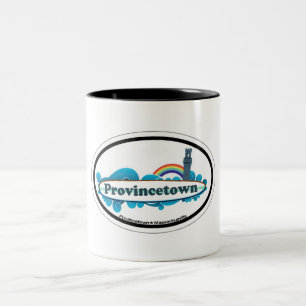 Provincetown ovaler Entwurf Zweifarbige Tasse