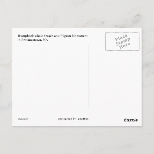 Provincetown - Postkarte für Cape Cod (Rückseite)