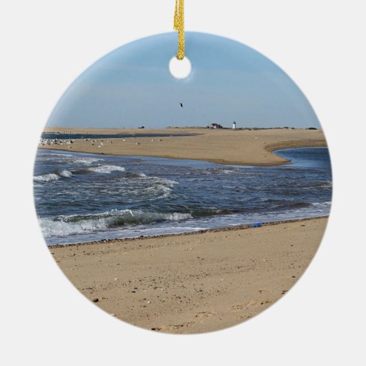 Provincetown Strand auf Cape Cod Keramikornament (Hinten)