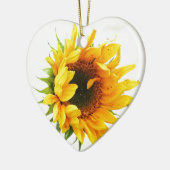 Provincetown Sunflower Keramikornament (Links)