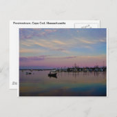 Provincetown Sunset Postcard Postkarte (Vorne/Hinten)