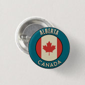 Provinz Alberta Kanada Button (Vorne & Hinten)