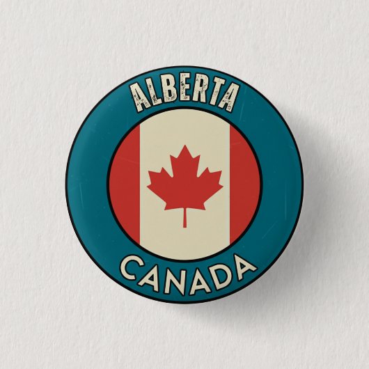 Provinz Alberta Kanada Button (Vorderseite)