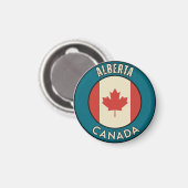 Provinz Alberta Kanada Magnet (Vorderseite/Rückseite)