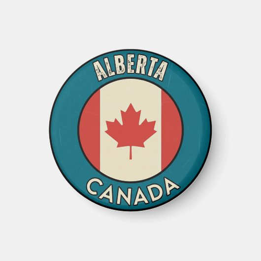 Provinz Alberta Kanada Magnet (Vorne)